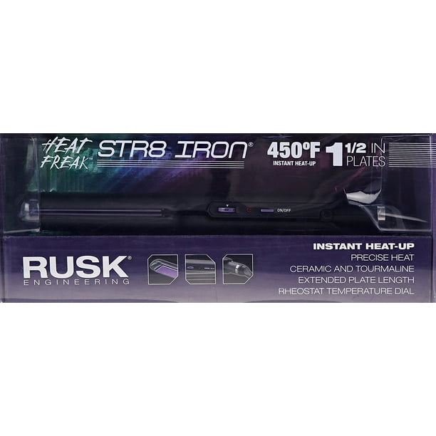 Rusk Rusk Heat Freak Professional Str8 Ceramic Tourmaline Flat Iron