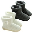 thumbnail image 5 of Women's and Men's Fluffy Bootie Slipper Sock with Memory Foam House Shoes, 5 of 8