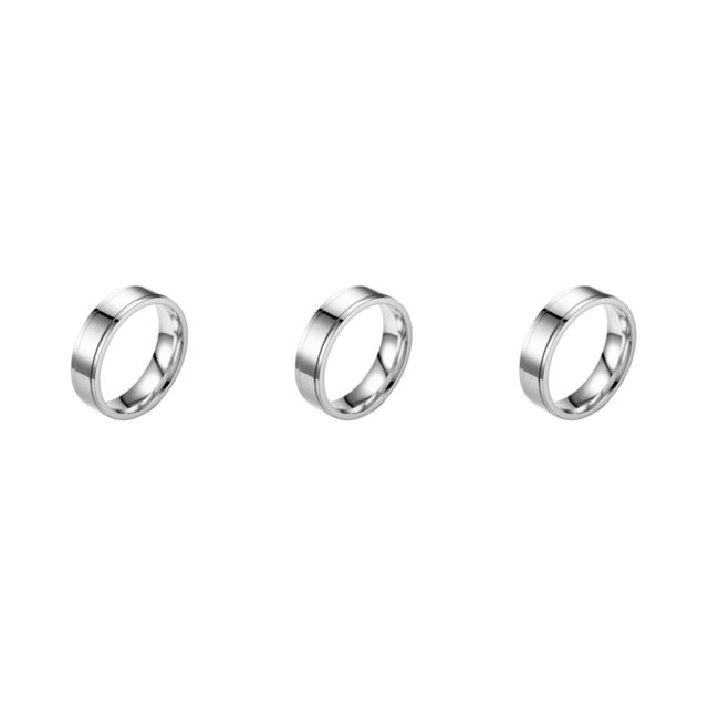 Youkk Fashionable Rings For Exquisite Craftsmanship And Beautiful Minimalist Rings Metal Rings For Men men 12 3Set