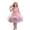 Red, variant on Big‑Girls Sleeveless 3D Floral Tulle A‑Line Party Dress Layered Polyester Princess Gown Size80‑130