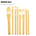 thumbnail image 2 of Unique Bargains 8 Pcs Travel Blending Makeup Brush Set Foundation Contour Concealer Blusher Brush Yellow, 2 of 6