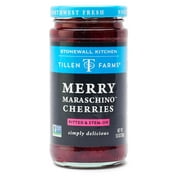 Tillen Farms Merry Maraschino Cherries, 13.5 Ounce Jar, Case of 6