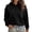 Black, variant on Leopard Print Hoodie for Women Long Sleeve Drop Shoulder Casual Pullover Sweatshirt for Fall Winter Wear