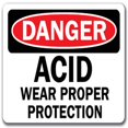 thumbnail image 1 of SignMission Acid Wear DS- 10 x 14 Po Signe de Danger OSHA - Acid Wear Protection Appropriée, 1 of 1
