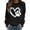 A Black, variant on Women Sweatshirt Women's Valentine's Day Couples Matching Heart Print Crewneck Long Sleeve Loose Fashion Hoodless Sweatshirt Womens Hoodies Pullover Black L