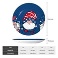 thumbnail image 2 of Bingfone Three Gnome Independence Day Print Bone China Dinner Decorative Plates,Handmade Ceramic Dinner Plate with Stand for Home Club-6in, 2 of 6