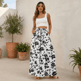 thumbnail image 3 of SOMER Women’s Wide Leg Pants High Waisted Palazzo Flowy Floral Print Casual Lounge Trousers with Pockets Beach Vacation Spring Summer 2026, 3 of 9