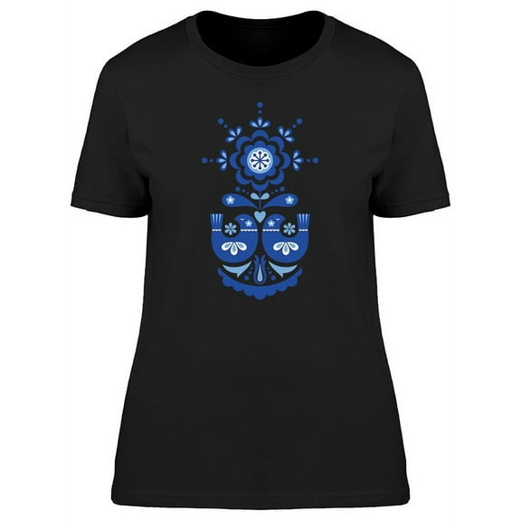 Cute Floral Boho Birds T-Shirt Women -Image by Shutterstock, Female Small