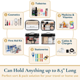 thumbnail image 5 of ComfiTime Clear Makeup Bag – 4Pack TSA Approved Travel Toiletry Cosmetic Bag, Portable & Waterproof Makeup Organizer, Transparent Makeup Pouch for Men/Women, 5 of 12