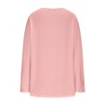 thumbnail image 5 of Womens Fake Two-Piece Dressy T-Shirts 2026 Trendy Casual Long Sleeve Crewneck Shirts Soft Business Office Blouse, 5 of 7