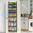 8Tier Adjustable Wicker Baskets Over Door Pantry Organization Storage