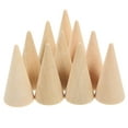 thumbnail image 5 of Linaichen DIY cone 10pcs 2.5x5cm DIY Cone Unpainted Wooden Cone Shape Ornamnet Craft Accessories, 5 of 9