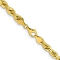 thumbnail image 3 of 14K Yellow Gold 1.4mm Diamond Cut Open Franco Chain - 16"- Made In Italy, 3 of 8
