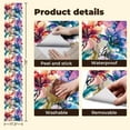 thumbnail image 4 of Peel and Stick Wallpaper Canvas Contact Paper Watercolor beautiful hibiscus flowers seamless Dirty colorful Self Adhesive and Removable 17.7in x 118in, 4 of 8