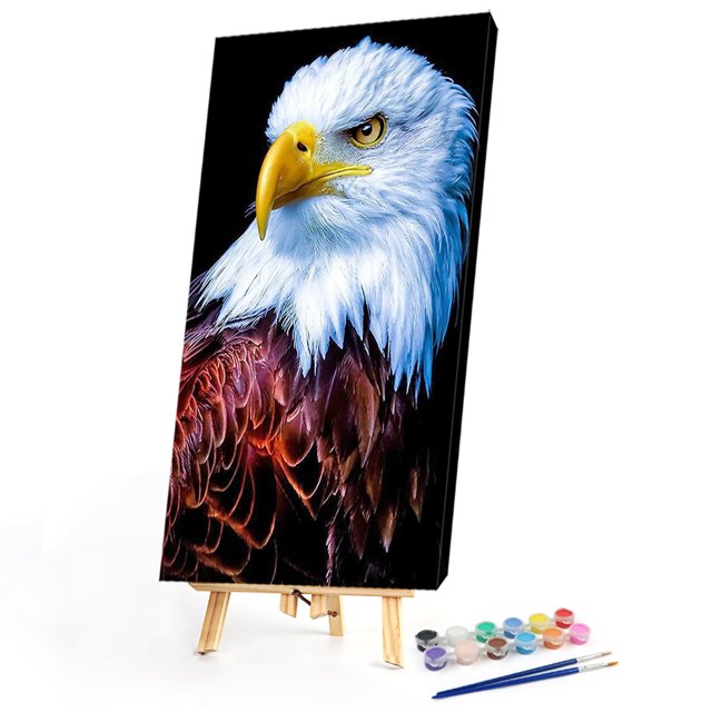 Kits de pintura al óleo de águila blanca por números lienzo cuadro de bricolaje arte de pared pintado a mano Likrtyny Oficina Multiescena Multifunción