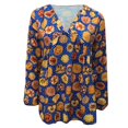 thumbnail image 3 of Birdeem Blouse à Manches Longues Décontractée à Col en V Imprimée pour Femmes, 3 of 5