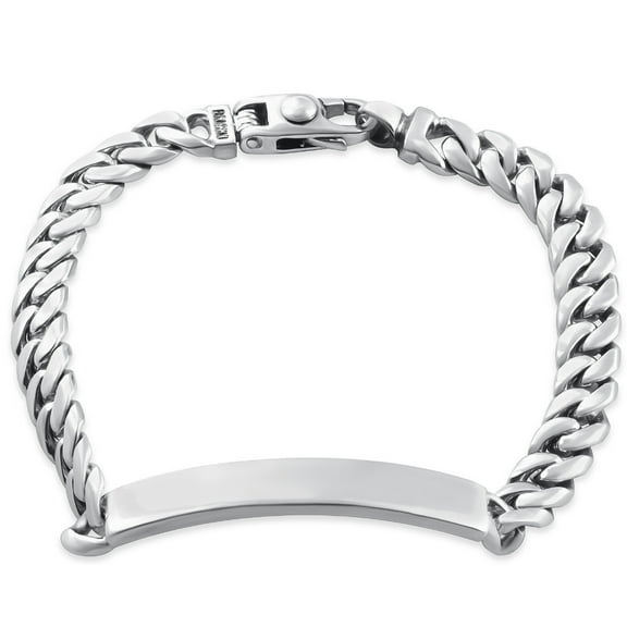 Pompeii Men's Cuffed Link 14k Gold (49gram) or Platinum (79gram) 8-10mm Bracelet 8.5" (,)
