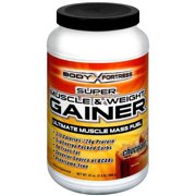 Body Fortress: Ultimate Muscle Mass Fuel Chocolate Super Muscle & Weight Gainer, 32 oz