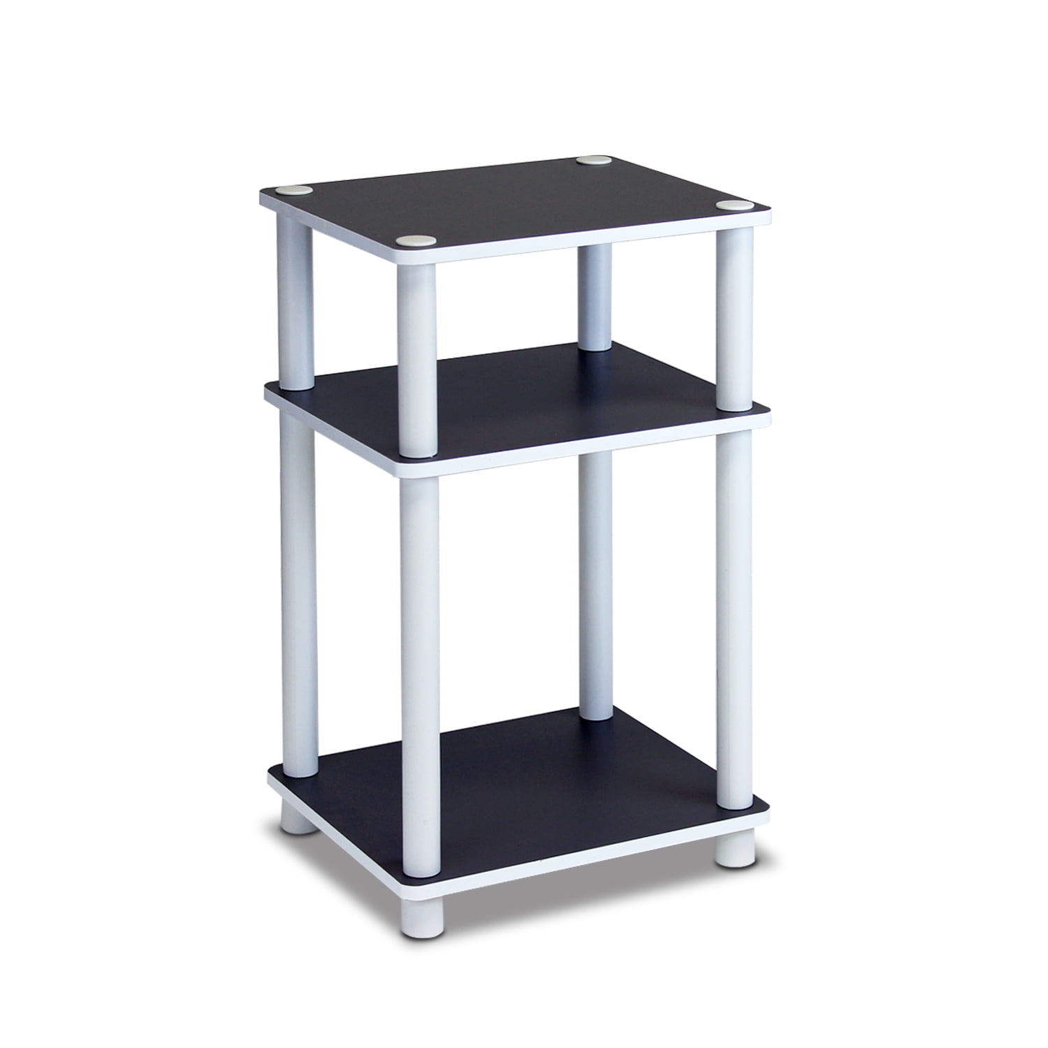 White/White Details about   FURINNO Just 3-Tier End Table 1-Pack 