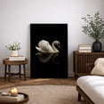 thumbnail image 4 of Canvas Print Swan Wall Art Vintage Farmhouse Decorative for Living Room Bedroom - 12"x18", 4 of 8