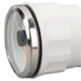 thumbnail image 2 of Jauge de trim de bateau 52 mm en acier inoxydable DC9 à 32 V UP DN pour yachts, cadran blanc avec cadre argenté, 2 of 4
