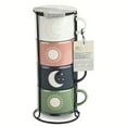 thumbnail image 4 of Thyme & Table Set of 4 Celestial Stackable Coffee Mugs, 11 fl oz, 4 of 4