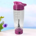 thumbnail image 3 of Botella mezcladora de proteínas, mezcladora de vórtice, licuadora portátil a batería, vaso mezclador de 600 ml (rojo rosa), 3 of 7