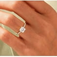 thumbnail image 4 of vylahjewellery 18K Rose Gold Diamond Ring 2 CT Princess Cut Moissanite Engagement Brilliance Diamond Ring for Women, 4 of 5