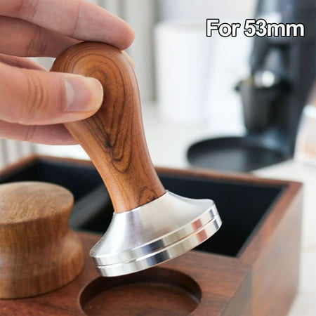 

Coffee Powder Press Wooden Threaded Stainless Steel Powder Press Coffee Tampers