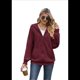 thumbnail image 3 of Sudadera con Capucha y Cremallera de Larga Color Vino Tinto M, 3 of 9