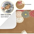thumbnail image 5 of GZHJMY Retro Crane Flowers Absorbent Dish Drying Mat Microfiber Kitchen Countertop Table Protector Multipurpose Counter Rack Sink Drainer Pad (16” x 18”), 5 of 6