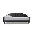 thumbnail image 3 of Edgar Channel Tufted Sofa Bed Daybed Jet Black, 3 of 10