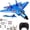 F-22 Blue, variant on Upgrade F-22 Raptor Fighter RC Airplane 2.4GHz Remote Control with 6-axis Gyro Stabilizer RTF Easy to Fly Outdoor Toy Jet Aircraft Glider for Beginners