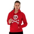 thumbnail image 3 of Skeleton Skull Crossbone Heart Symbol Hoodie Sweatshirt Women Brisco Brands M, 3 of 6