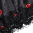 thumbnail image 7 of BONIXOOM Womens Christmas Pajamas Family Christmas Pajamas Matching Sets Sleepwear None Long Sleeve Sleepwear Sets Solid Black S, 7 of 7
