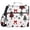 Christmas Tree Snowflakes Bow, variant on 3 Ring Zipper Binder with Shoulder Strap Waterproof Trapper Keeper 2 Inch D-Ring 500 Sheets Capacity Seashells Starfish Seaweed