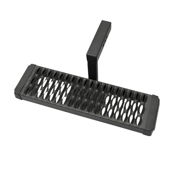 TrailFX Truck Step AHS002B TFX Aggressive Hitch Step; Hitch Mount; Fits 2 Inch Receivers; 6 Inch Drop Step; Non-Extendable; Stationary; Powder Coated; Titanium Black; Aluminum