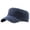 Navy, variant on Outdoor Denim Flat Visor Soldier Cap Casual Unisex Fashion Baseball Hat Green One Size