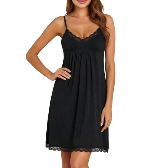Women's Satin Nursing Nightgown Lace Sleepwear Tank Dress Lightweight Maternity Sleep Dress Soft V Neck Nightshirt for Pregnant Lady Loungewear