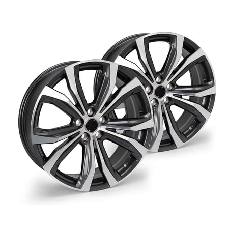 2-Pack 20" Replacement Rim Fits for Lexus RX Series (2012-2023) Wheel, Gunmetal Gray 20x8-inch
