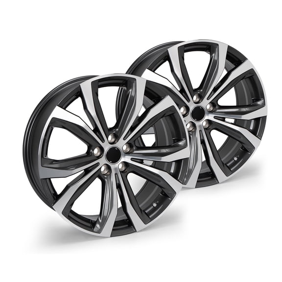 2-Pack 20" Replacement Rim Fits for Lexus RX Series (2012-2023) Wheel, Gunmetal Gray 20x8-inch
