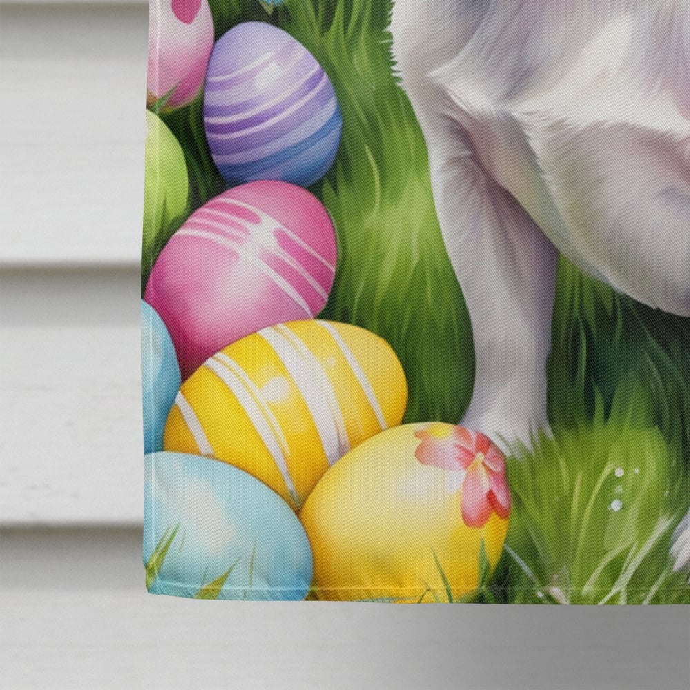 Jack Russell Terrier Easter Egg Hunt House Flag 28 in x 40 in