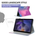 thumbnail image 2 of Colorful Case for Samsung Galaxy Tab A8 10.5-Inch Tablet 2021 (SM-X200 /SM-X205) - Slim Lightweight Leather/Silicone Protective Flip Stylish Cover Case with Stand / Card Holder (Pink Purple), 2 of 6