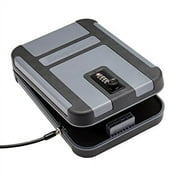 SnapSafe 75241 TrekLite Lock Box TSA Combination Lock Safe Mechanical Dial Single Black/Gray