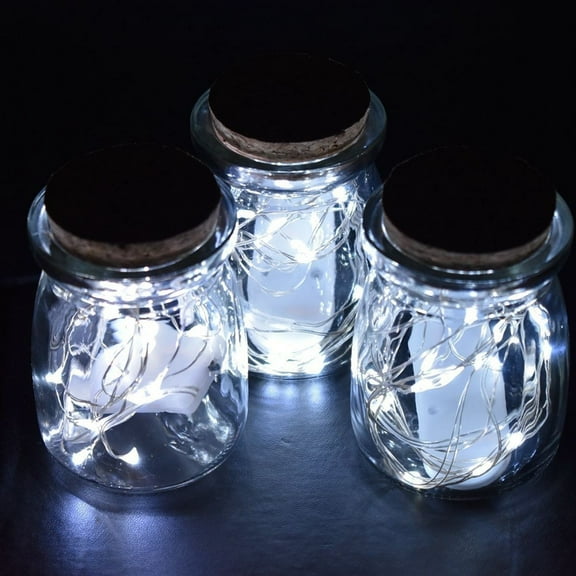 Perfect Holiday 20 LED Copper String Fairy Light w/ battery - White