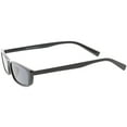 thumbnail image 3 of Retro Slim Rectangle Cat Eye Sunglasses Neutral Colored Lens 57mm (Matte Black / Smoke), 3 of 4