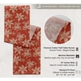 thumbnail image 4 of Vargottam 100% Cotton Twill Table Runner - Leaves Pattern- Machine Washable, 14" x 108" - Eco-Friendly, Durable Table Linen for Everyday Dining or Parties, 4 of 6