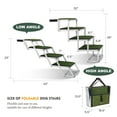 thumbnail image 7 of Jopath Foldable Dog Ramp for Cars, SUVs, Trucks, Portable Pet Dog Stairs for Large Dogs with Non-Slip Surface & Reinforced Design, Lightweight Yet Sturdy Supports Up to 250lbs green, 7 of 7