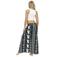 thumbnail image 4 of Women's Summer Fashion Wide Leg Flowy Pants Palazzo Slit Yoga Casual Loose Beach Boho Hippie Bohemian Pilate, 4 of 6