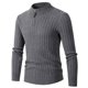 thumbnail image 2 of Suéteres Para Hombres Suéteres de Otoño Invierno Suéter de Cuello Alto Media Cremallera de Punto Camisa de Manga Larga Con Dobladillo Inferior Odeerbi ODB175908, 2 of 9